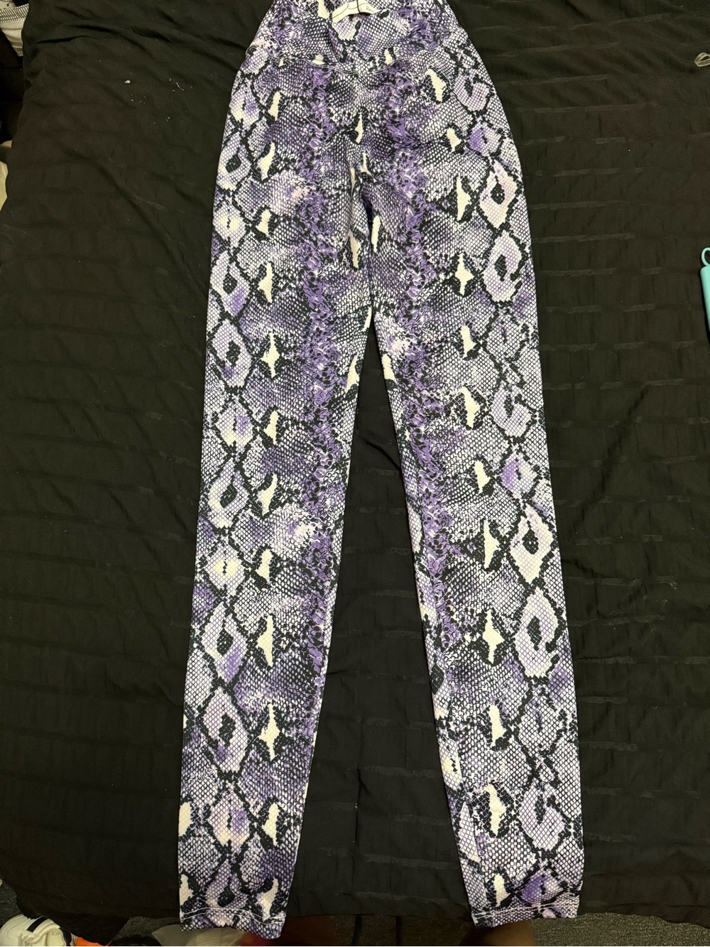 Women’s Purple Snake-Print Leggings